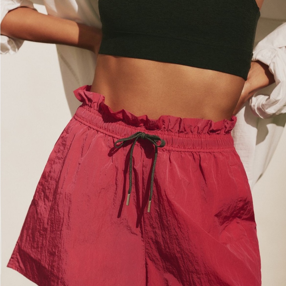 Varley Tulair High-Waisted Pink Women's Shorts